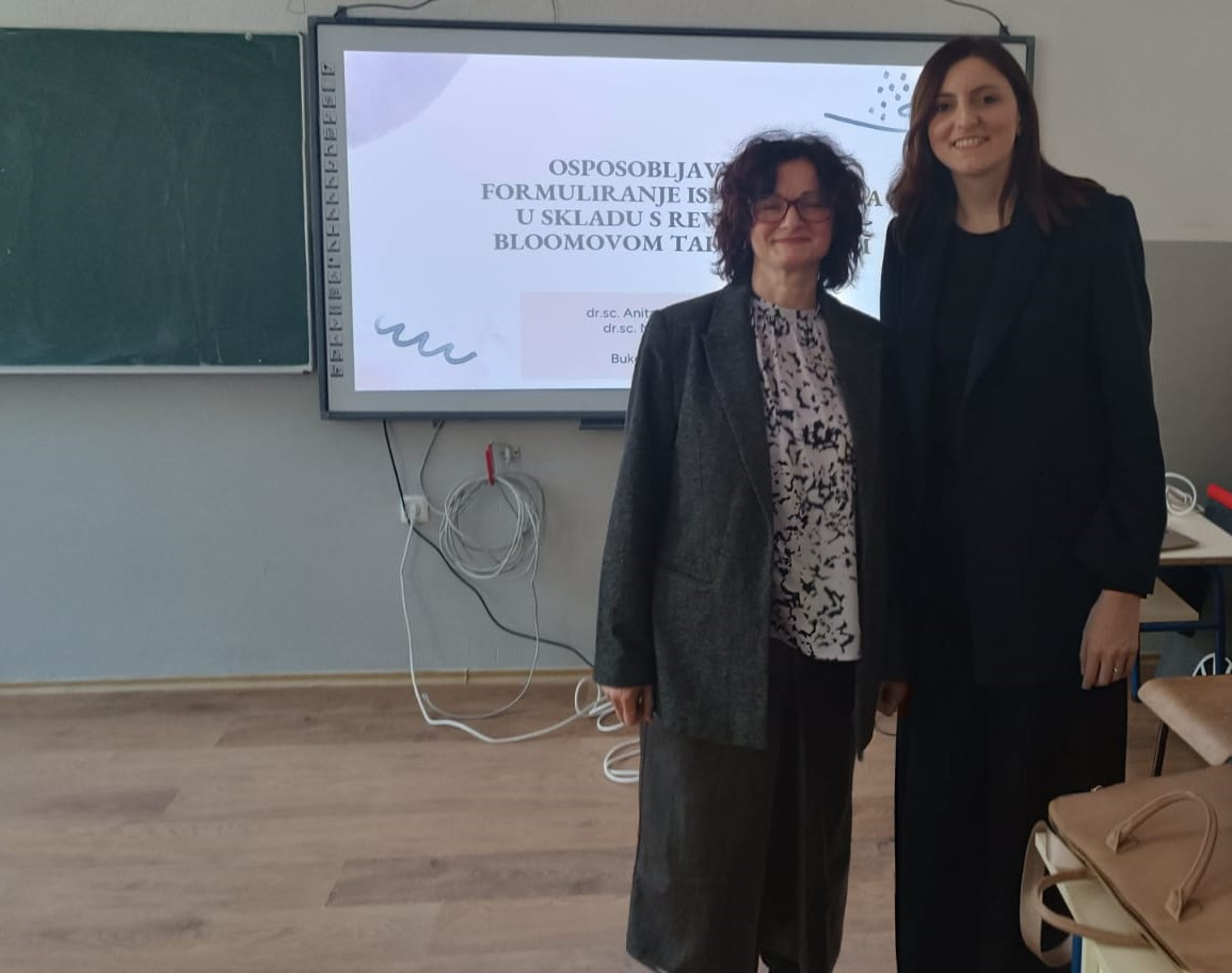 Održana edukacija pod nazivom „Osposobljavanje za formuliranje ishoda učenja u skladu sa revidiranom Bloomovom taksonomijom “